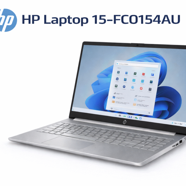 HP 15-FC0154AU ek lightweight laptop hai jisme AMD Ryzen 3 processor, 8GB LPDDR5 RAM aur 512GB NVMe SSD milta hai. Full HD display, Windows 11 aur MS Office ke saath ye laptop daily work aur study ke liye perfect hai.